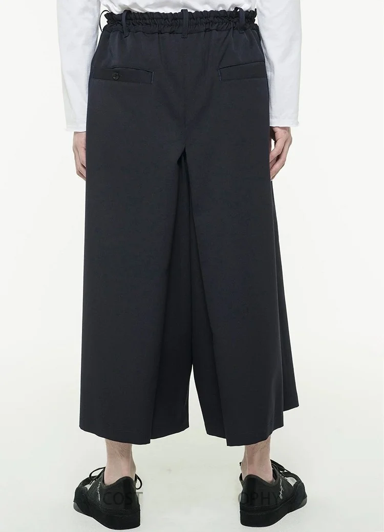 Мужская Новинка 2019 одежда для парикмахера дизайнерские ультра-свободные брюки с