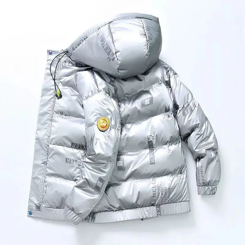 

Hooded down jacket men's thickened winter leisure white duck down jacket men's outdoor cold proof clothing men's winter wear