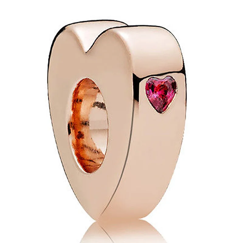 _ Серебряная бусина-Шарм с бабочкой сердечком браслетом Pvae вдохновение