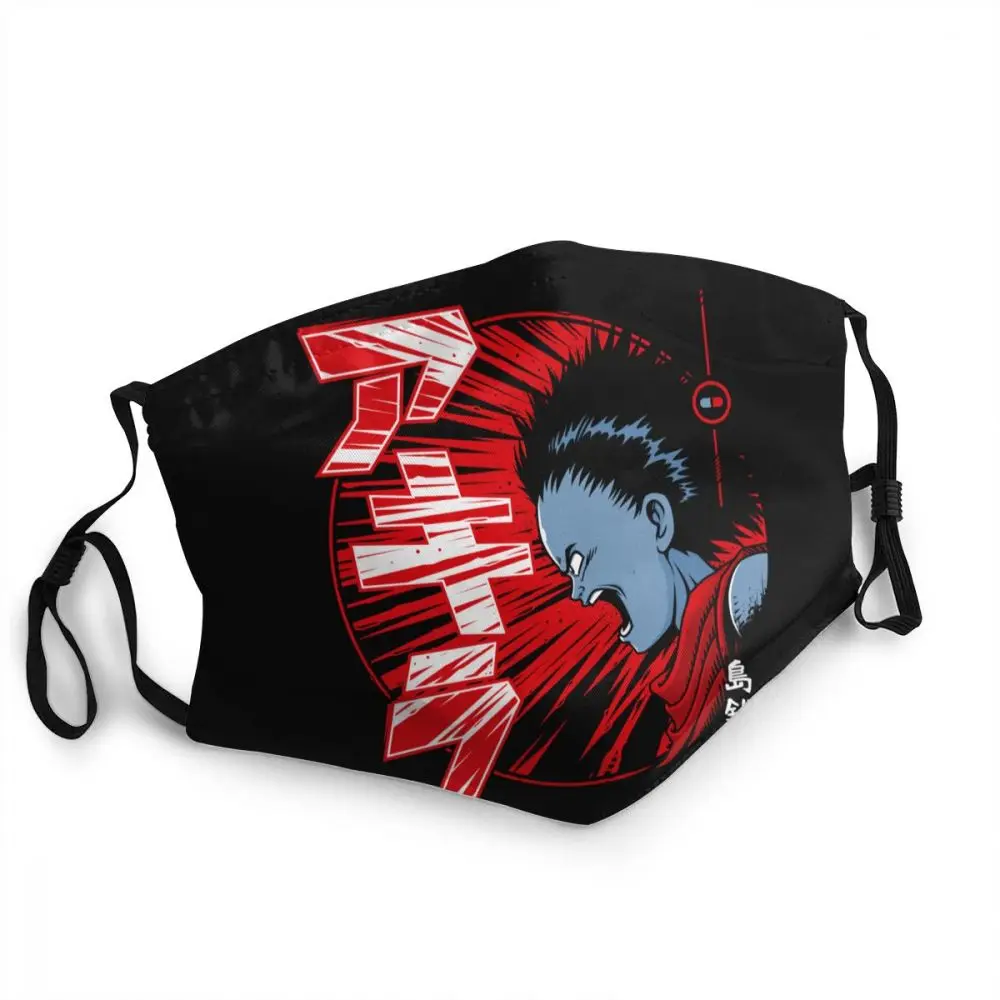 

Non-Disposable Vintage Anime Akira Mask for Face Manga Tokyo Akira Tetsuo Shima Anti Haze Protection Mask Respirator Muffle