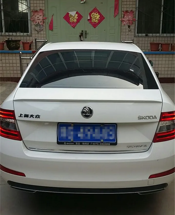 Спойлер для Octavia 2015 2017 Skoda спойлер yw из АБС пластика цветной задний крыла