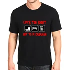 Футболка мужская с круглым вырезом, хлопковый топ с принтом, с короткими рукавами, индивидуальный пошив