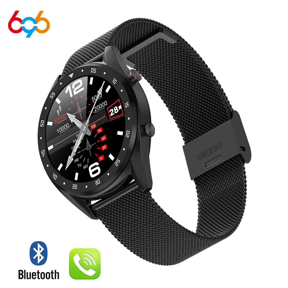 696 L7 Смарт-часы спортивные BTcall SmartWatch ECG + PPG HRV отчет сердечного ритма тест