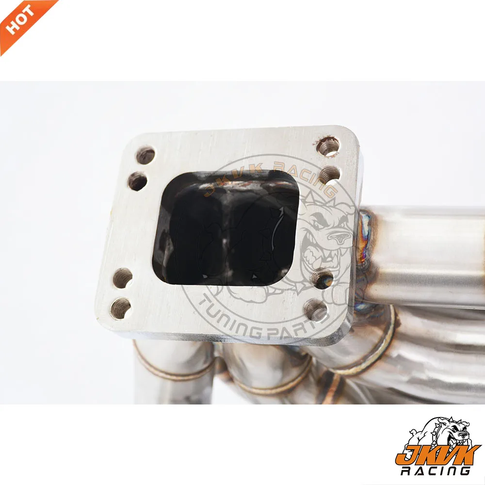 Толстый турбоколлектор JKVK RACING 3 мм для M30 T3 T4 Turbo E30/E32/E34/E28/E24/E23/E9|Выхлопной