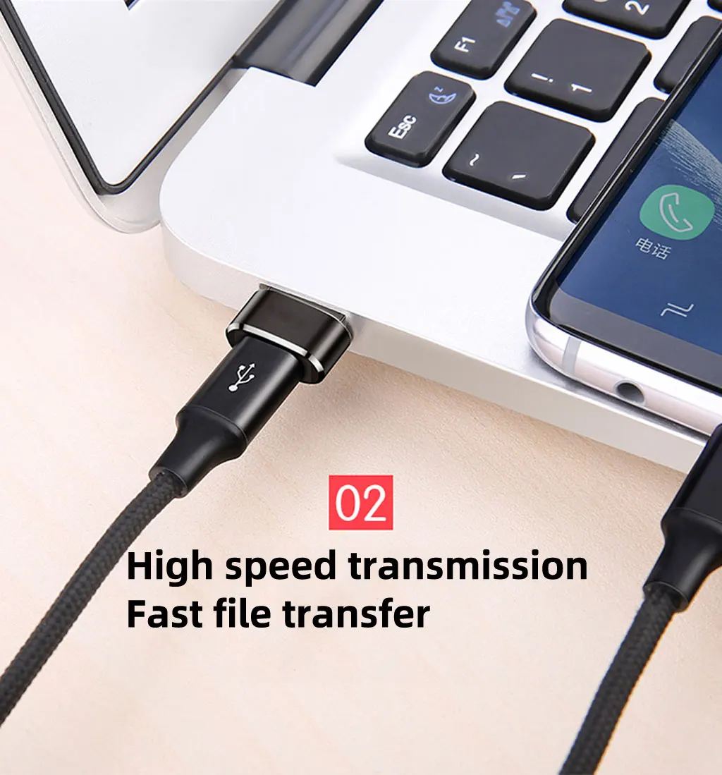 Адаптер USB-type-C Mini Usb c OTG Зарядное устройство переходник конвертер для Macbook huawei Sumsung Usbc к usb зарядному адаптеру
