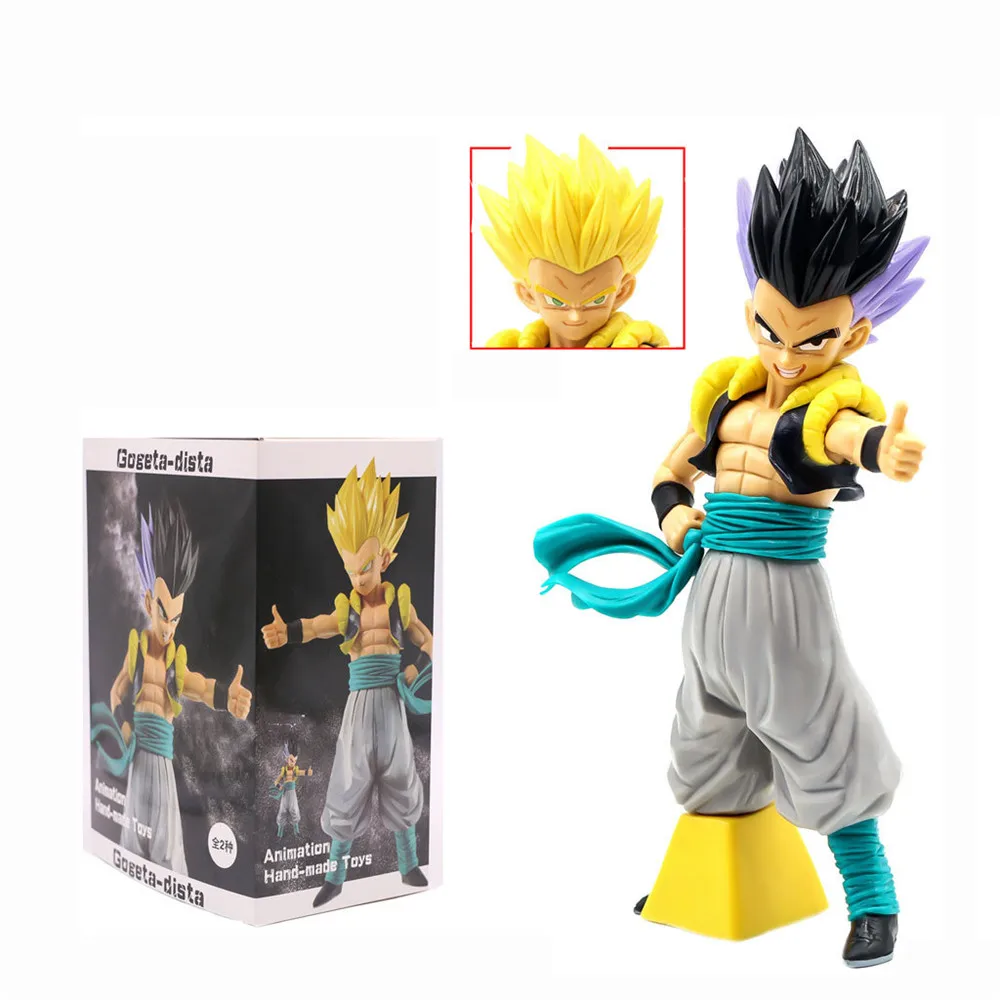

Action Figures Dragon Ball Gotenks Grandista Anime Figurine Head Change Super Saiyan Toys Goku Gotenks Model Doll DBZ Brinquedos