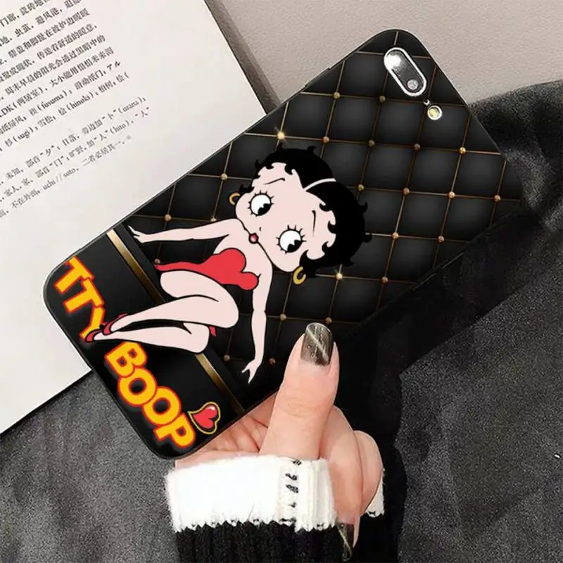

TOPLBPCS Betty Boop Colorful Cute Coque Shell Phone Case for iPhone 8 7 6 6S Plus X 5 5S SE 2020 XR 11 pro XS MAX
