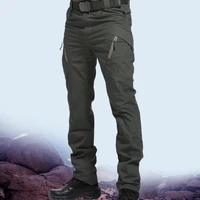 mens tactical pants multi pocket elastic military trousers male casual autumn spring cargo pants for men slim fit 5xl