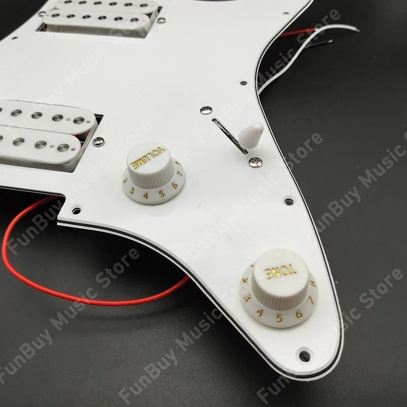 Загруженный Предварительно проводной захват для электрогитары HH Pickguard Humbucker
