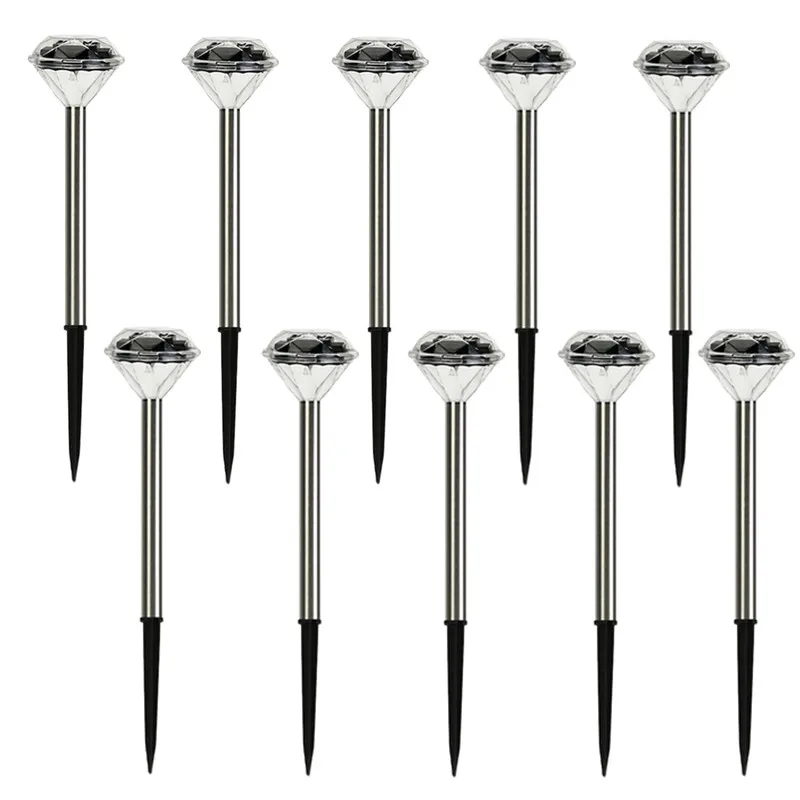 

Solar LED Light Straight Pole Diamond Lawn Lamp For Garden Decoration Path Landscape Outdoor Solar Powered LED Solar Lamp