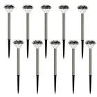 Солнечный СВЕТОДИОДНЫЙ светильник прямой полюс Алмазный светильник лужайки для украшения сада Путь пейзаж на открытом воздухе на солнечных батареях Светодиодный лампа на солнечной батарее