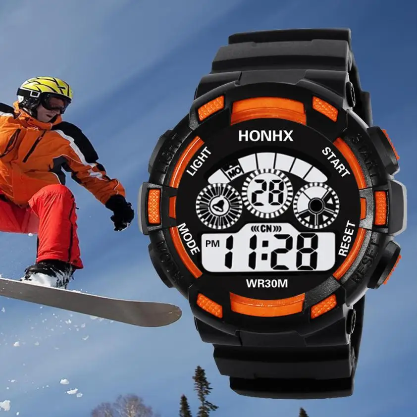 

Hot Children Watch Boys Life Waterproof Digital Led Sports Watch Kids Alarm Date Watch Gift Reloj Digital Hombre Reloj Deportivo
