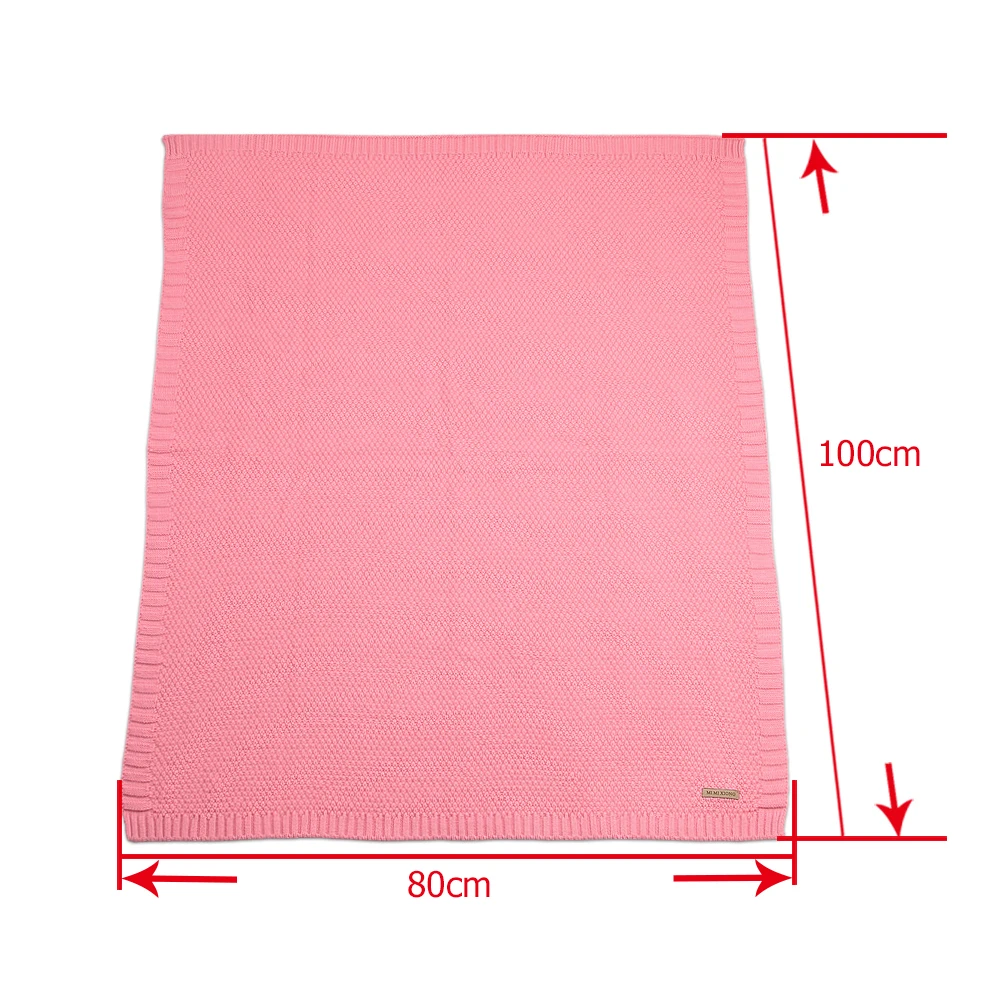 

Baby Bed Sofa Basket Stroller Blankets Knitted Newborn Swaddle Wrap Blankets Super Soft Toddler Infant Baby Bedding Quilt