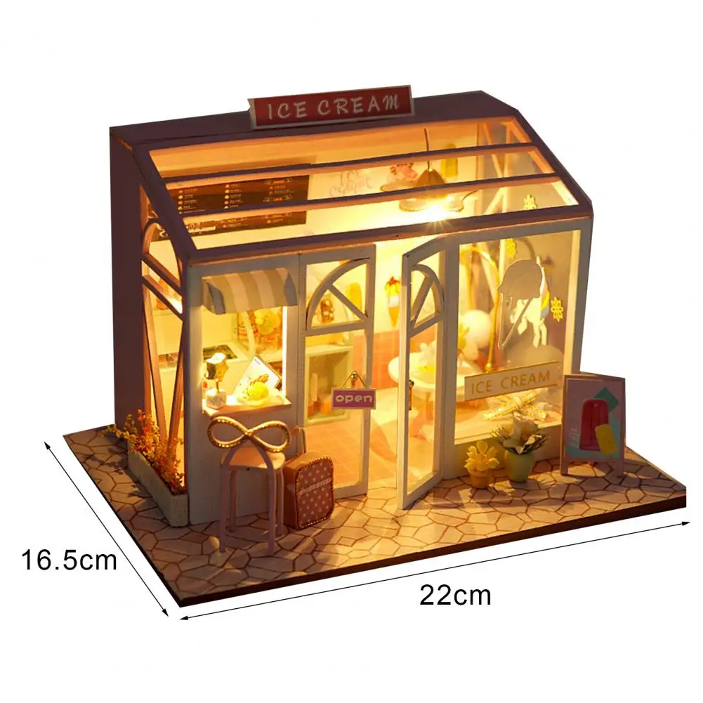 

1 Set Miniature House DIY Cute Mini Dollhouse Furniture Kids Educational Toys for Children Gifts