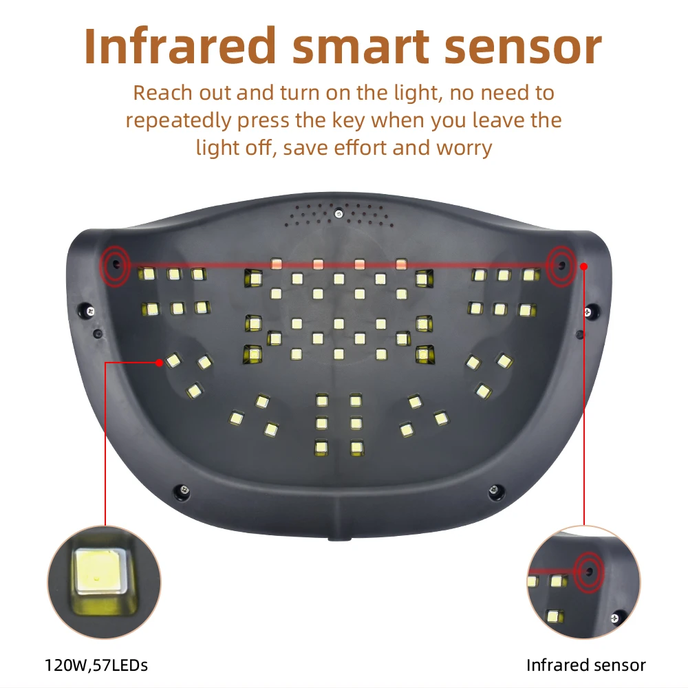 УФ-лампа для сушки гель-лака 120 Вт 57 шт. | Красота и здоровье