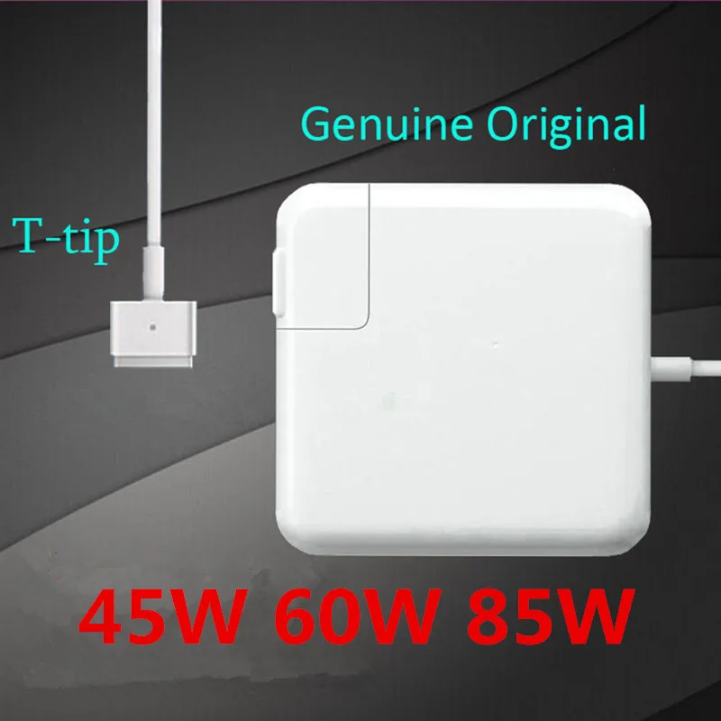 

100% Original With LOGO 45W 60W 85W Mag2 T-Tip Notebook Laptop Power Adapter Charger For Macbook Air Pro 11''13''15''17'' Retina