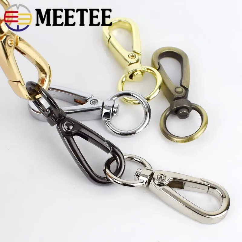5/10pc Meetee Metal Swivel Trigger Lobster Clasp Snap Hook Buckles for Key Chain Ring DIY Outdoor Backpack Bag Parts Accessories | Дом и сад