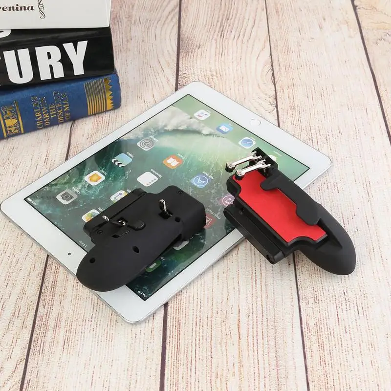 1 пара пубг контроллер для iPad 6 Fingers Aim Keys Free Fire L1R1 триггер для Pubg рукоятка геймпад для Android/iOS умный планшет триггер для pubg триггеры