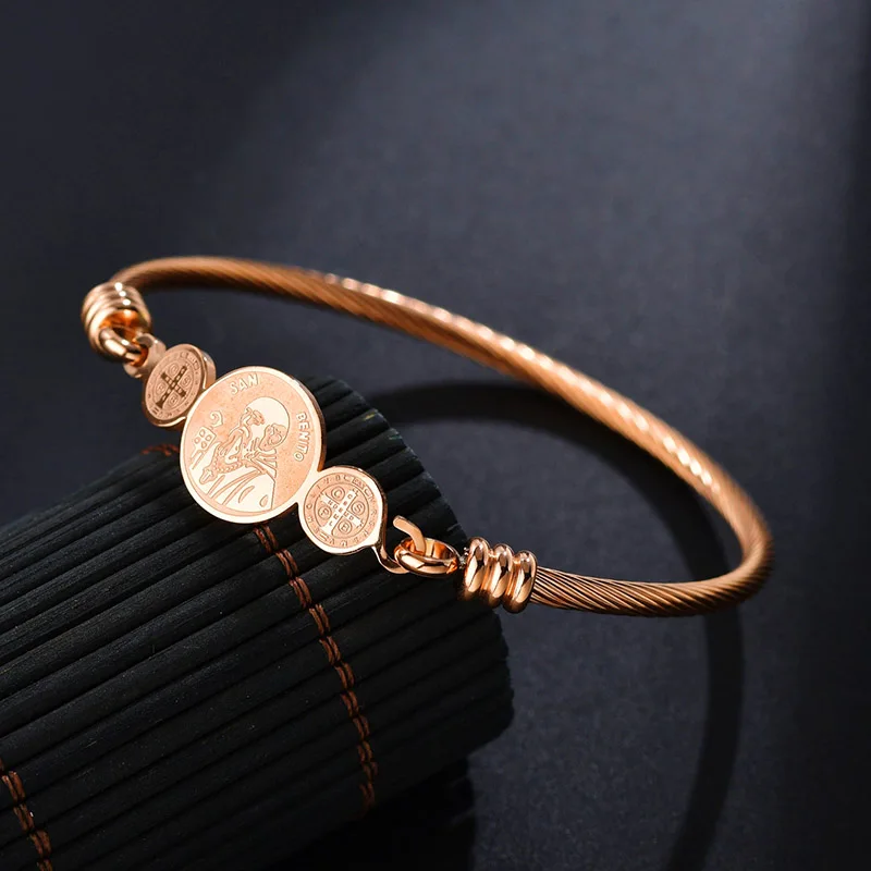 ELSEMODE 6 стилей Святого Бенедикта амулет религиозные очаровательные браслеты