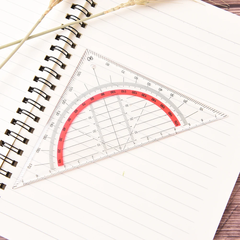 15cm Students Stationery Office Multi-function Set Square Triangle Multifunctional Ruler Protractor Coordinate Rulers | Канцтовары для