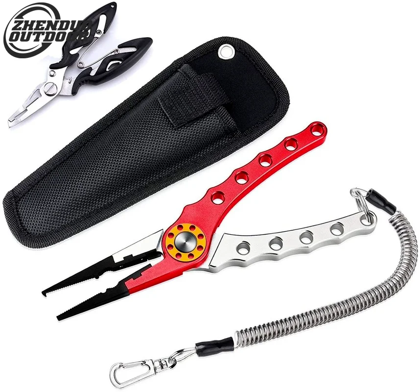 

Уличные рыболовные плоскогубцы, рыболовные инструменты, резак для лески, многофункциональный узел, ножницы из алюминиевого сплава, съемник...