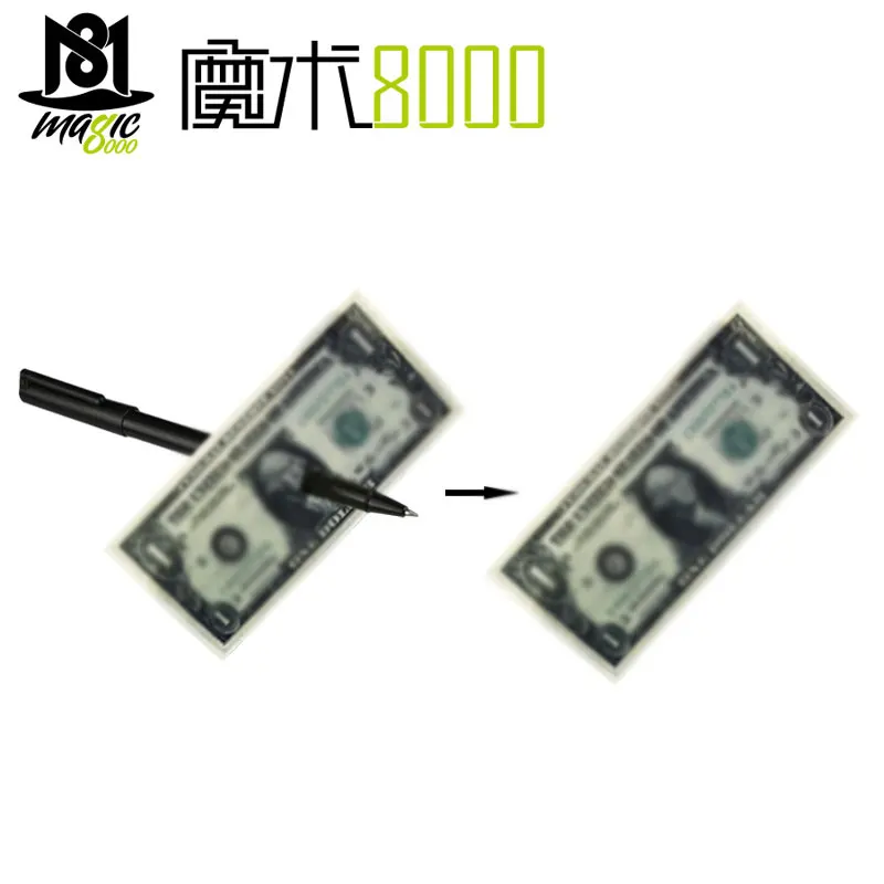 1 шт. ручка с переходом купюр и долларов волшебная для фокусов Через доллар