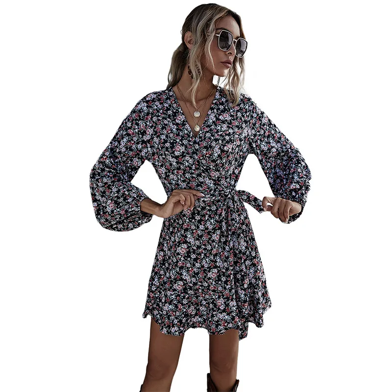 

2021 Sexy Dress Black Loose Commuting Quality High Waist