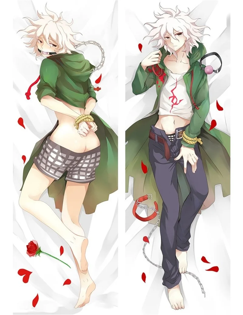 Аниме данганронпа 2 Komaeda Nagito Косплей обнимающая Подушка Наволочка Мужская