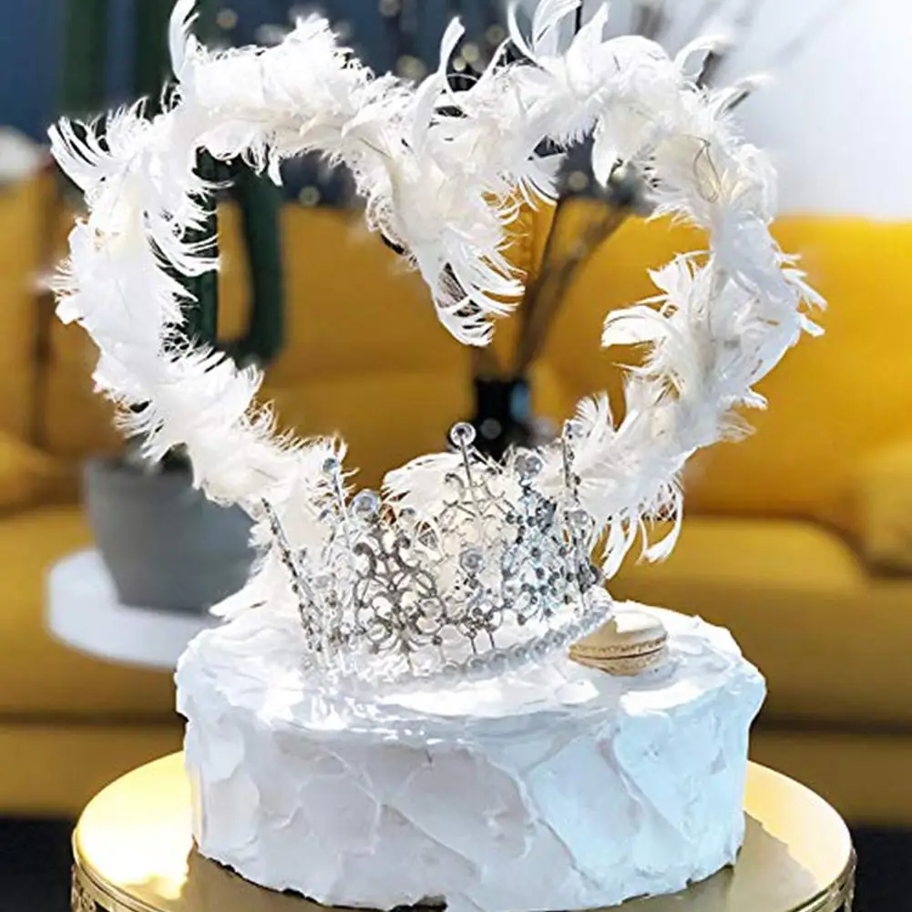 

Украшение для торта в виде пера на день рождения, свадьбу