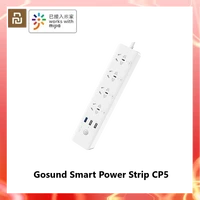 xiaomi gosund smart power strip cp5 wifi 4 sockets 4 individual switches 3 usb 18w fast charging extension sockets for mijia app