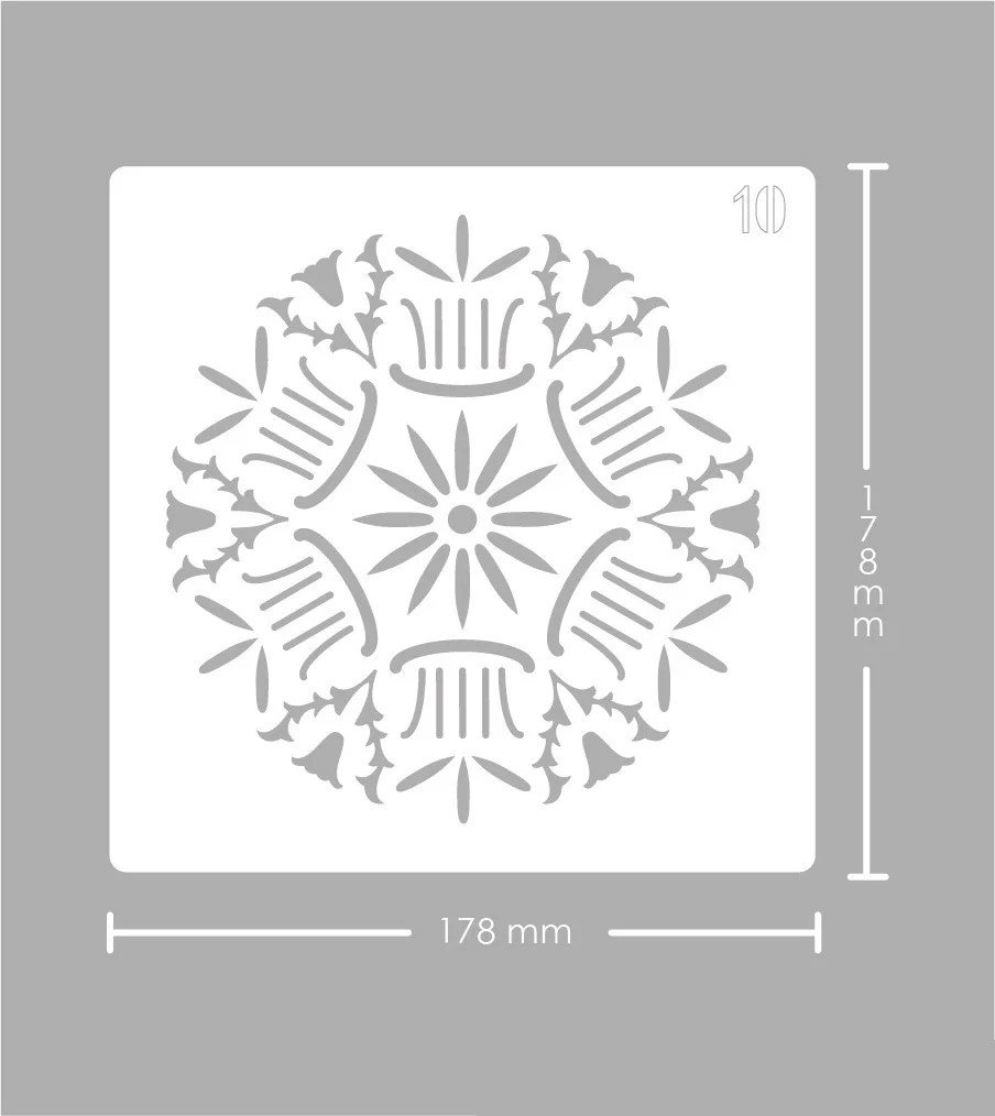 24 шт многоразовые Mylar мандалы Dotting трафареты для картин шаблоны инструменты DIY
