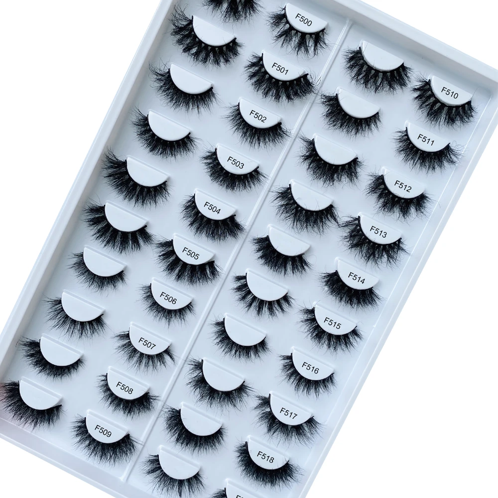 

NEW 13-25mm Mink Lashes Wholesale Eyelashes Bulk 20/40/60 Pairs Soft Fluffy Messy Natural Mink Lashes Makeup Mink Eyelashes