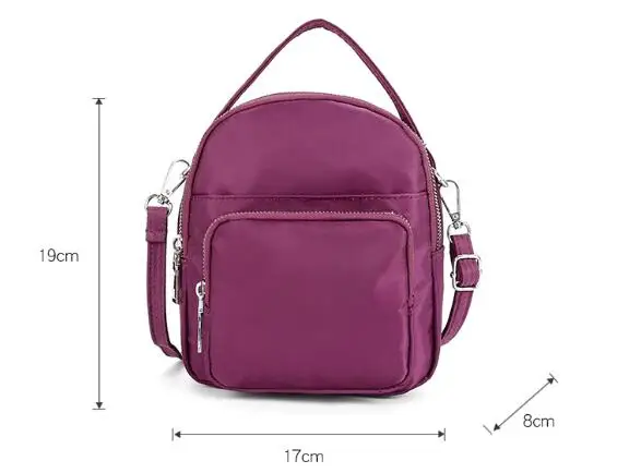 

Female Shoulder Pocket Dnylon-proof Nylon Multifunction Water Zipper Clutch Messenger Bag Crossbody Phone Bag