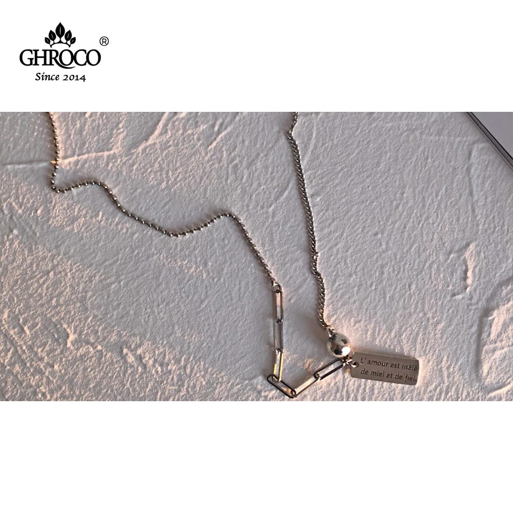 

CHROCO 2021 New Ins Trendy Light Luxury Hip-hop Clavicle Necklace Highlighting Individuality Best Gift for Men and Women