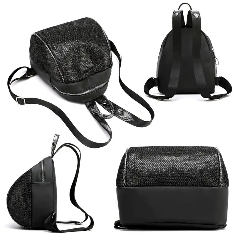 Новый рюкзак с блестками мини школьная сумка на плечо дорожная уличная рюкзаки