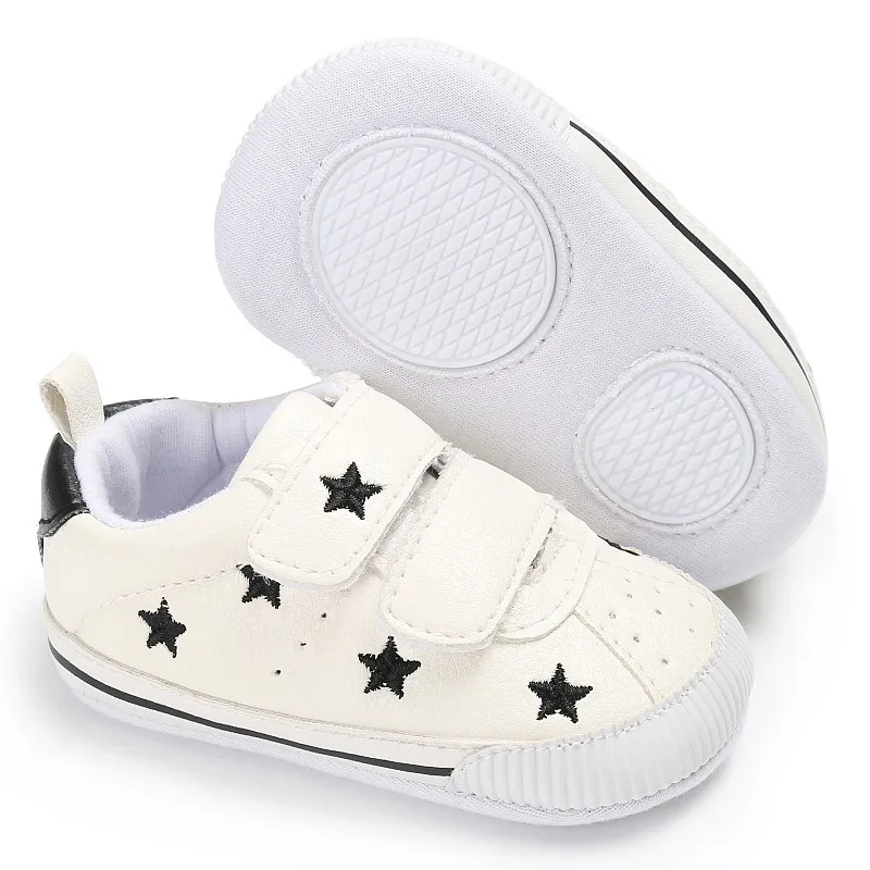 

Newborn baby boy shoes infant anti-slip PU Leather Star first walker soft soled Newborn Sneakers Baby girl shoes