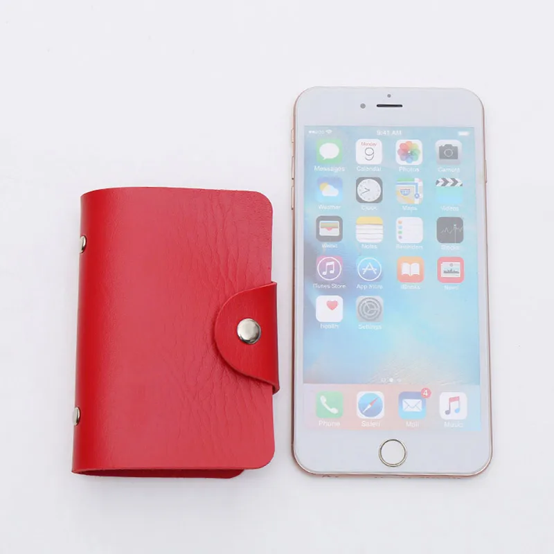 

Fashion Credit Card Holder Men Women Travel Cards Wallet PU Leather Buckle Business ID Card Holders B99