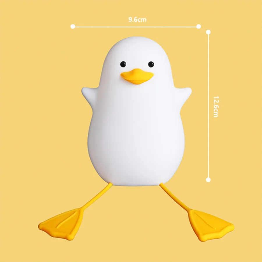 

USB Rechargeable Night Light Modern Creative Cute Animal Silicone Night Lamp Touch Sensor Bedroom Bedside Lamp For Kid Baby Gife