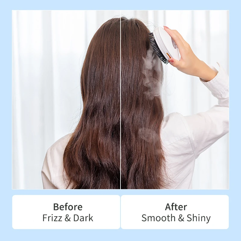 Detachable Massage Comb With Water Sprayer 6000rpm Sonic Scalp Head Hair Moisturize Promote Blood Circulation | Бытовая техника