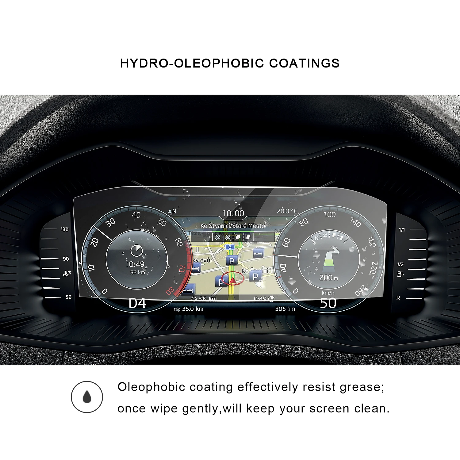 ruiya for octaviakodiaqsuperbkaroqkamiq 10 25 inch 2019 2020 car lcd instrument screen protector auto interior accessories free global shipping