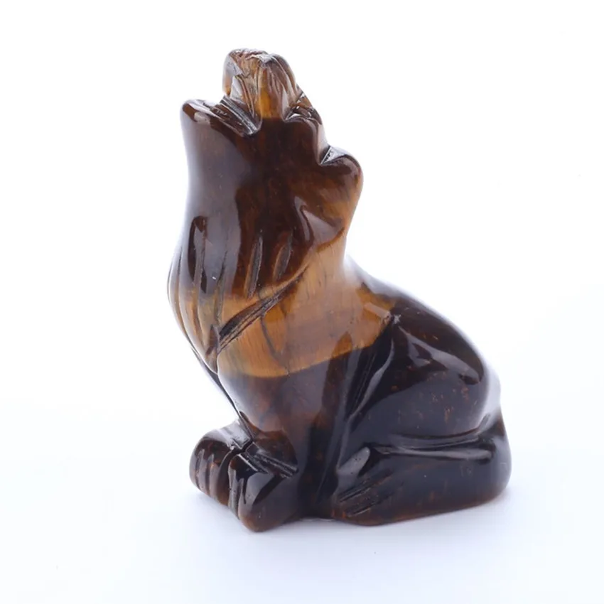 

Уникальный кулон FYJS из кварцевого камня с гравировкой волка, много цветов, Ювелирное Украшение на годовщину, подарок