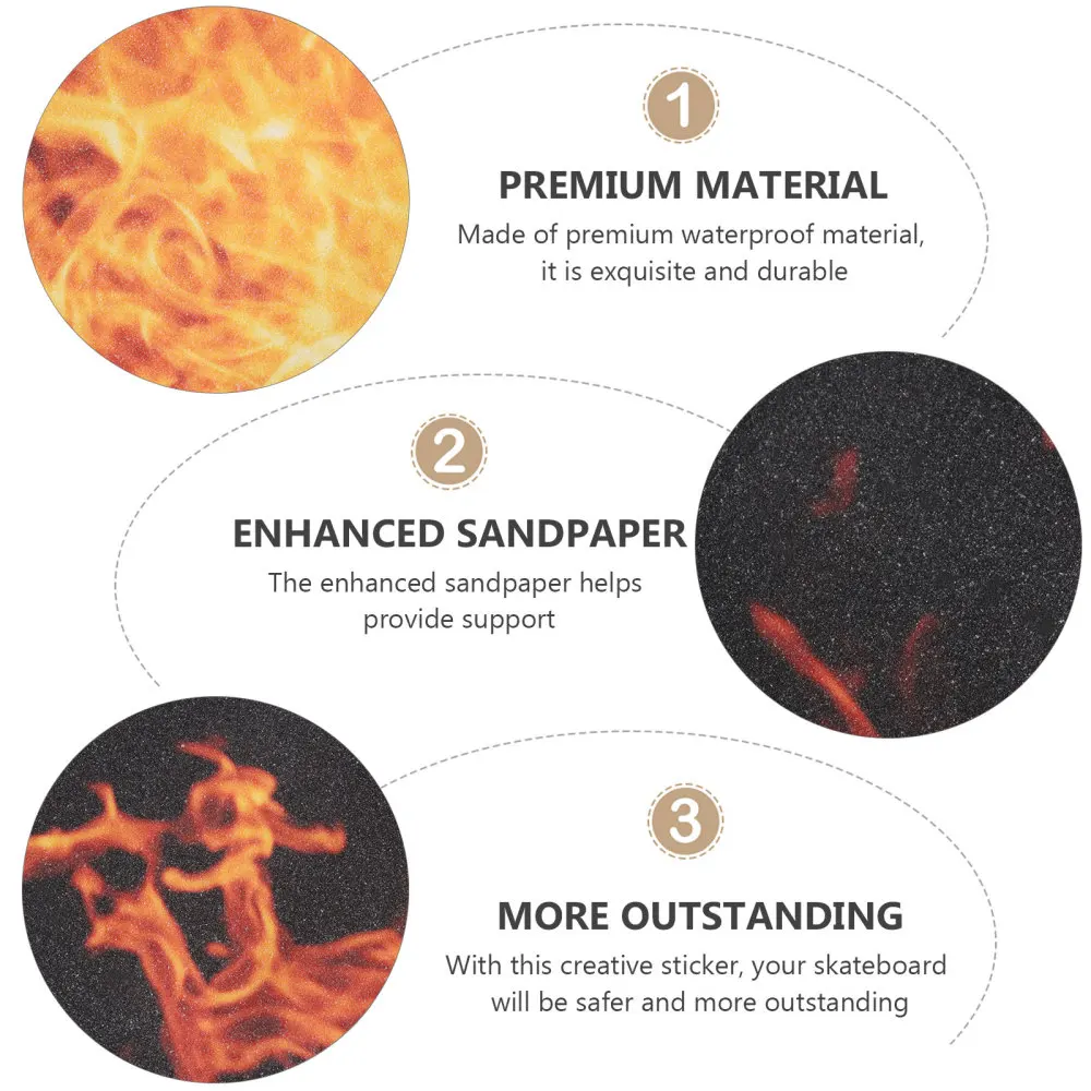 

Wear-resistant Skateboard Stickers Longboard Waterproof Scooter Stickers