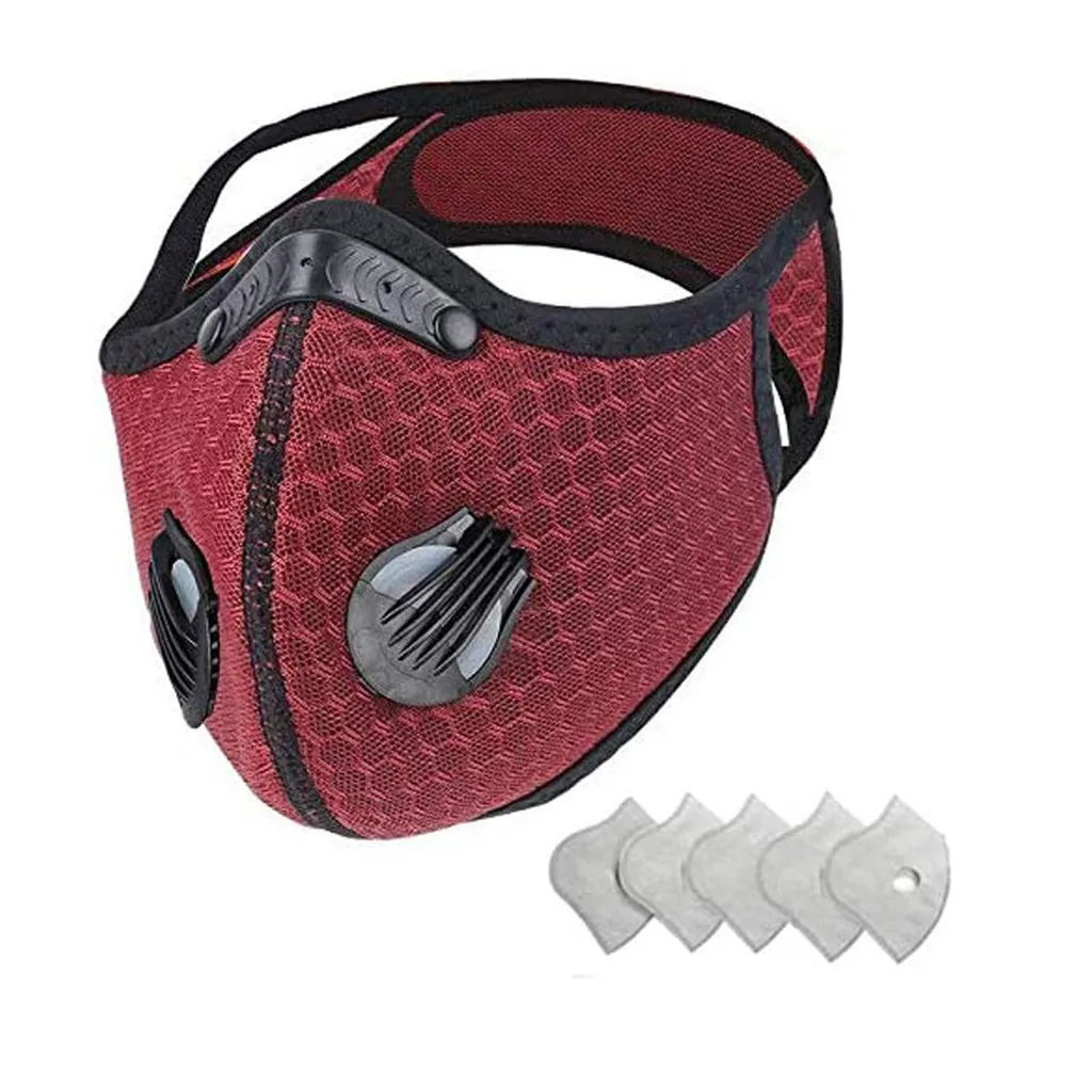 

5 Layer pm2.5 Activated Carbon Protection Dust Mask for Cycling Bike Bicycle Masks Dust Pollution Mask Filter Anti-dust