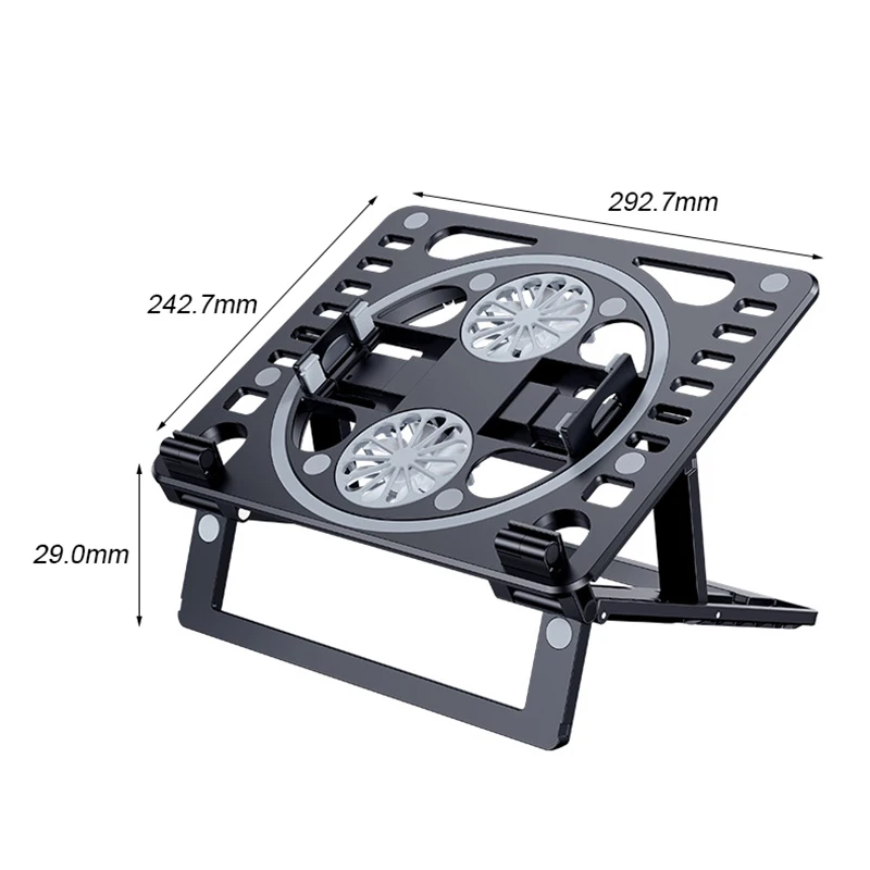 

Laptop Radiator Bracket USB Charging Foldable Portable Stand Non-slip Cooling Pad Suitable Radiator Bracket for Most Notebook