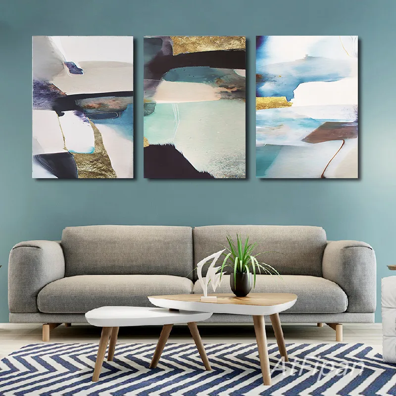 Абстрактный геометрический постер в скандинавском стиле граффити цветные блоки