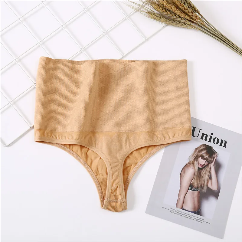 Women High Waist Shaper Sexy Thong Autumn Breathable Body Shapers Slimming Underpants Tummy Underwear Soft Shaping Panties M-2XL