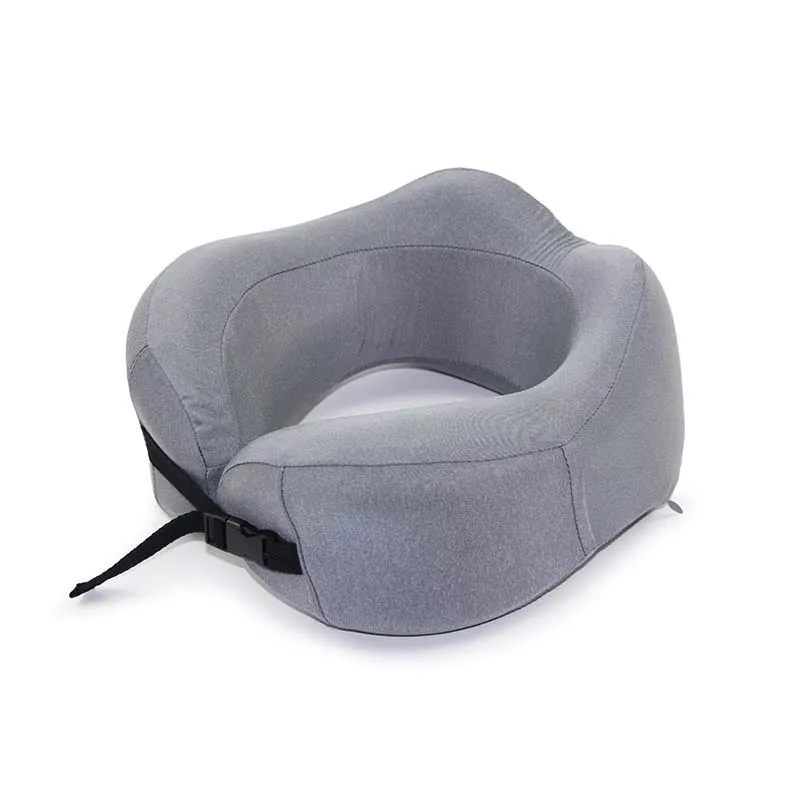 Grey with Pocket Пены памяти глубокий сон шеи подушки самолет автомобиль Ортопедическая подушка шеи шейки физиотерапии подушка - Цвет: Grey with Pocket