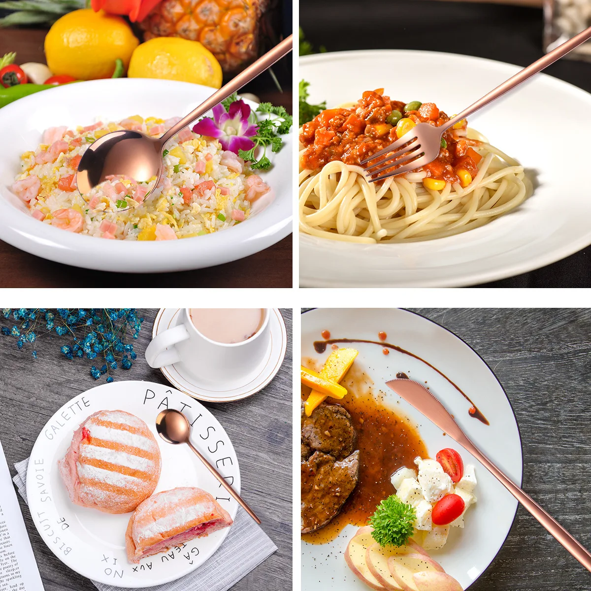 Набор из 16 предметов португальские ножи и вилки ложка Подарочная коробка набор