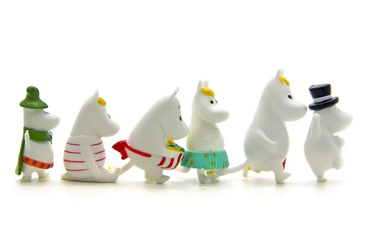 12 шт. милые бегемотические фигурки для всей семьи ПВХ Куклы Мультяшные животных