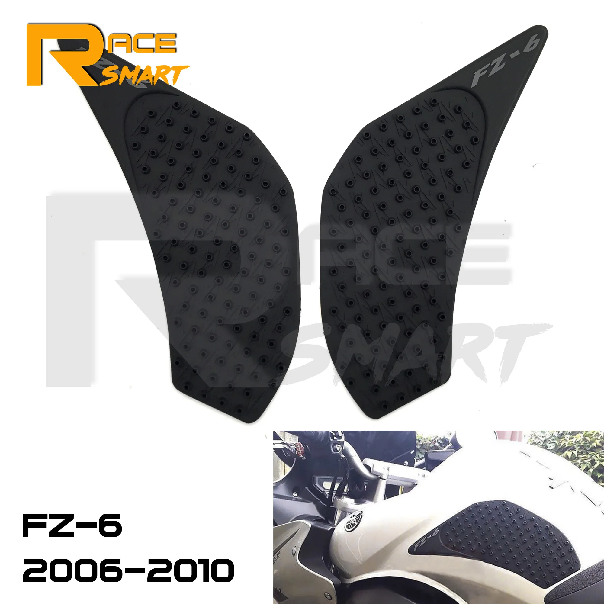 

2 шт., защитные накладки на бензобак мотоцикла YAMAHA FZ6N 2006 2010 2007
